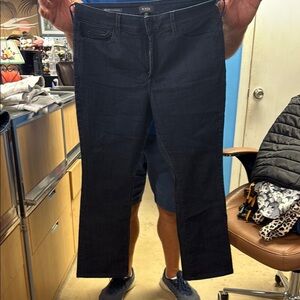 NYDJ Women's Dark Blue Mini Bootcut Leg Jeans Lift and Tuck Technology